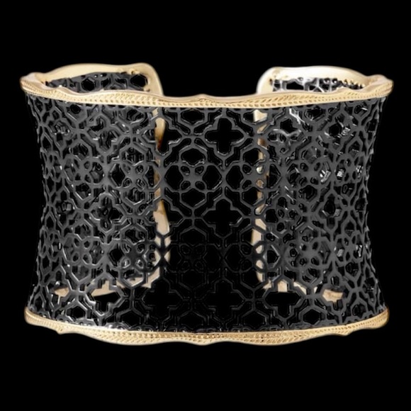 Kendra Scott Jewelry - Kendra Scott Candace Gunmetal and Gold Filigree Cuff Bracelet